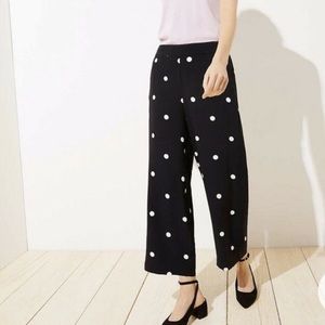 LOFT Polka Dot Capri Pants